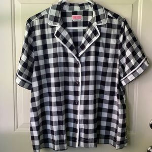 Kate Spade EUC Checkered Sleep Shirt